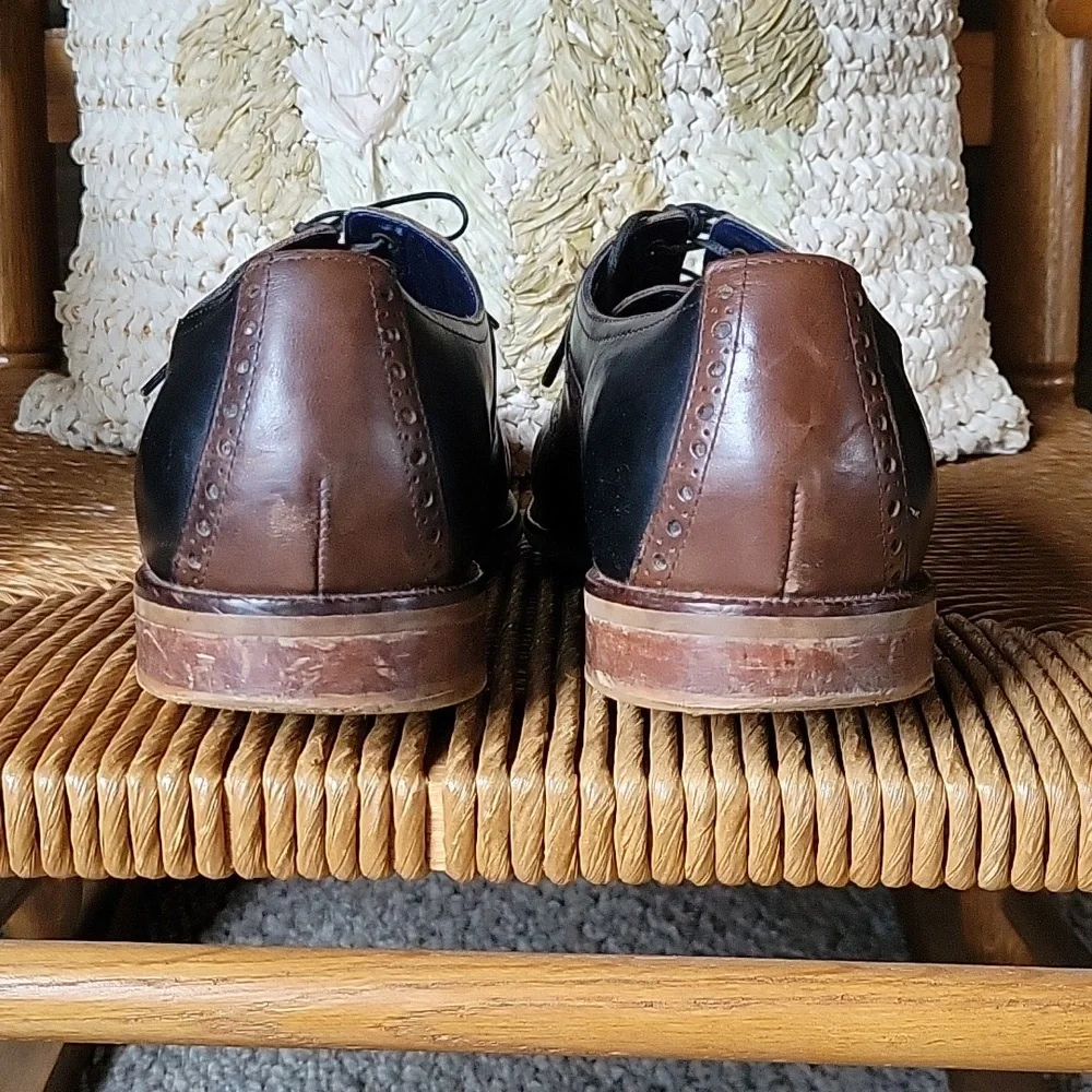 Cole Haan brown and black loafers/oxfords, size 10.5M